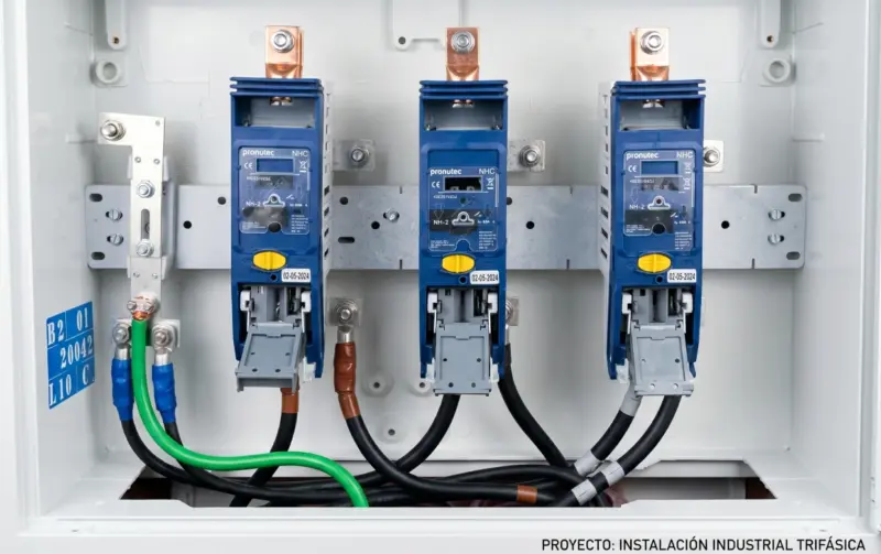 instalacion industrial trifasica